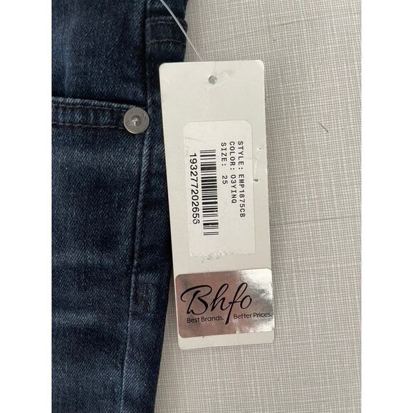 AG Wms Sz 25 The Mari Jeans High Rise Empire Wash Straight Premium Designer NWT - Picture 16 of 16